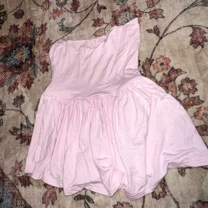 Baby pink flowy mini skirt